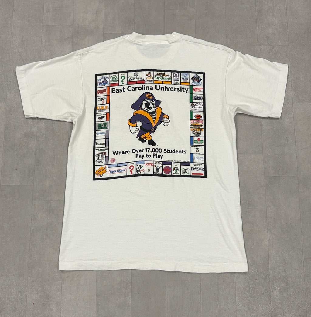 Vintage East Carolina University Monopoly Tee - LARGE