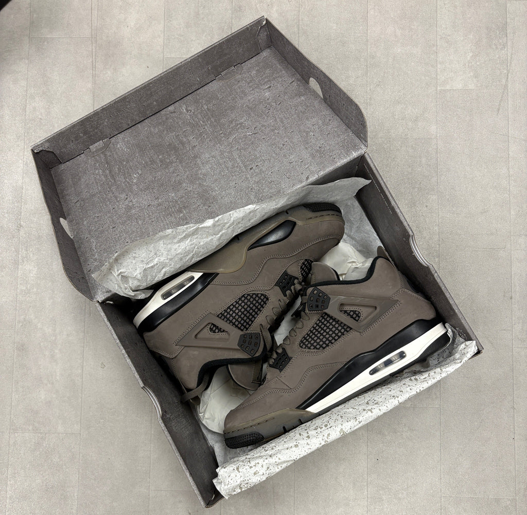 Nike Air Jordan 4 Retro Cave Stone Black Sneakers - Size 11.5