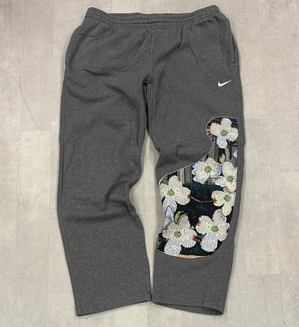 Custom Sewn Flower x Nike Sweatpants - XL