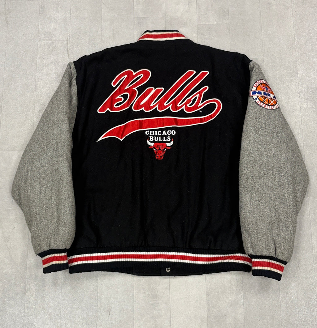 Vintage Chicago Bulls Logo Athletic Wool Varsity Jacket - LARGE