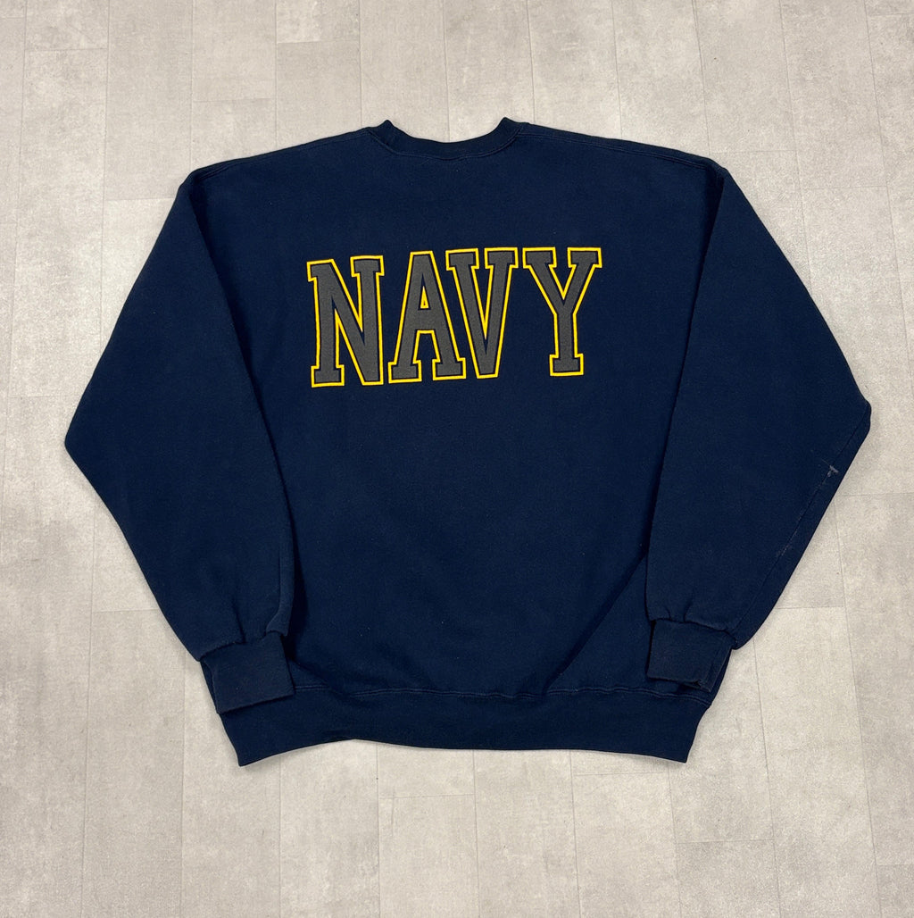 Vintage Reflective United States Navy Crewneck Sweater - XL