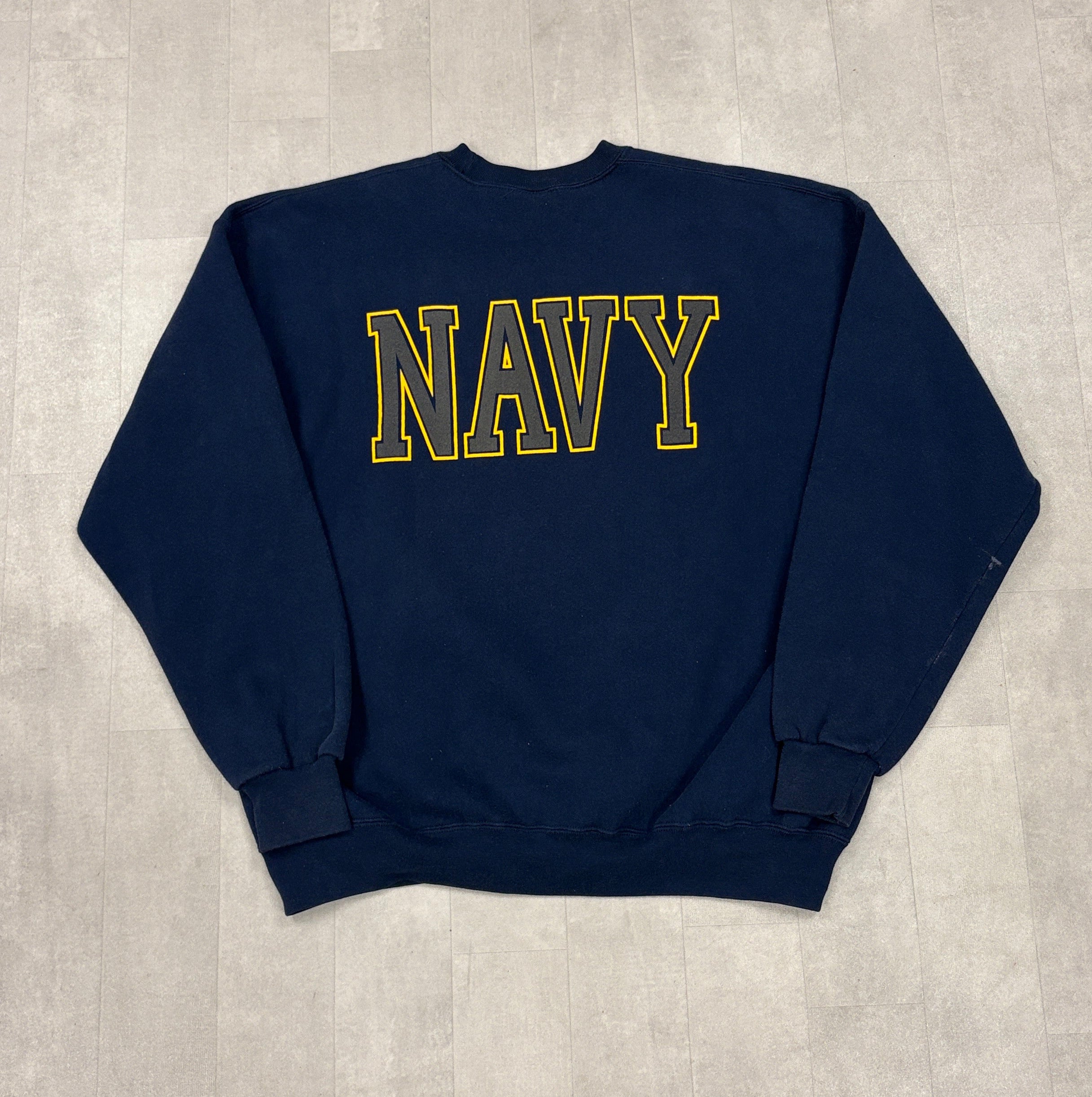 Vintage Reflective United States Navy Crewneck Sweater - XL