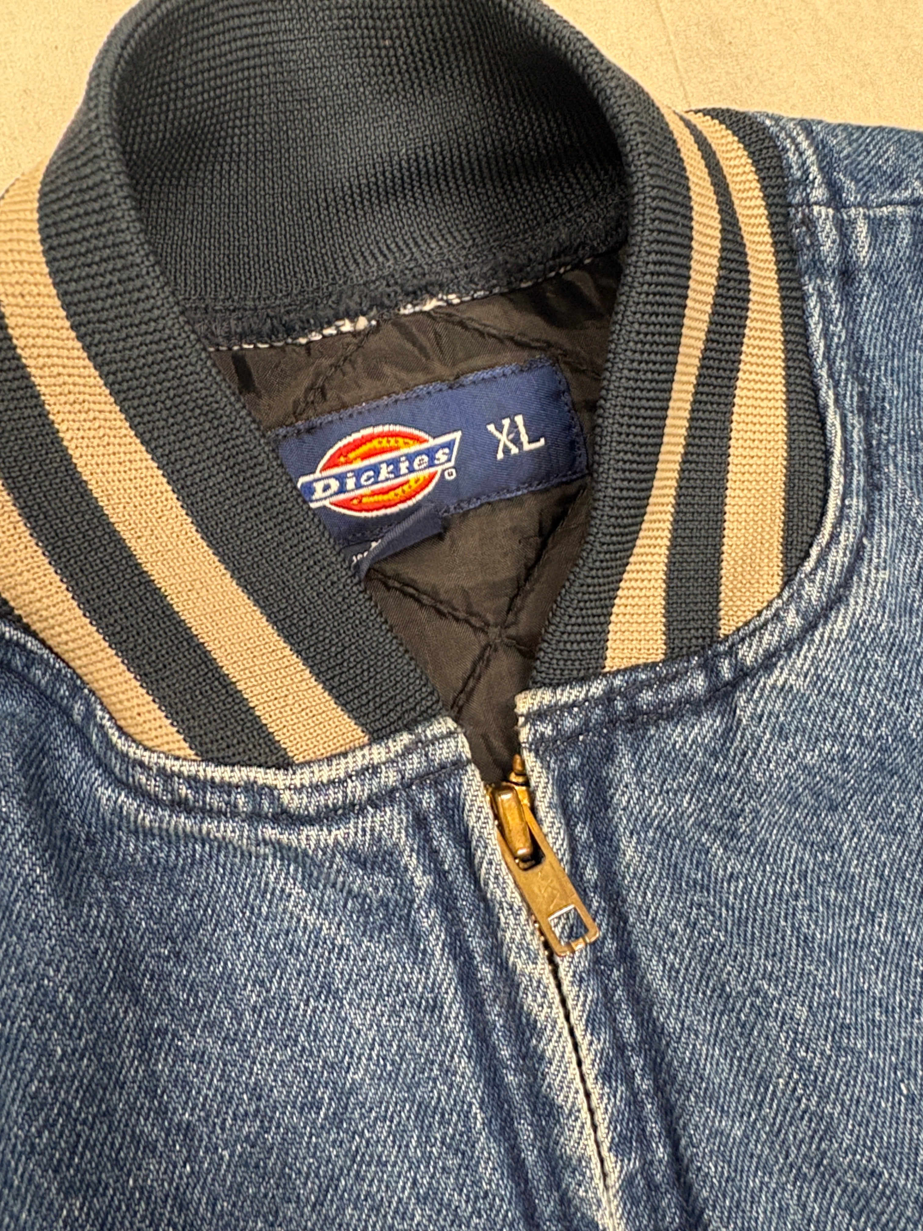 Vintage ECU Pirates Dickies Full Zip Jean Jacket - XL