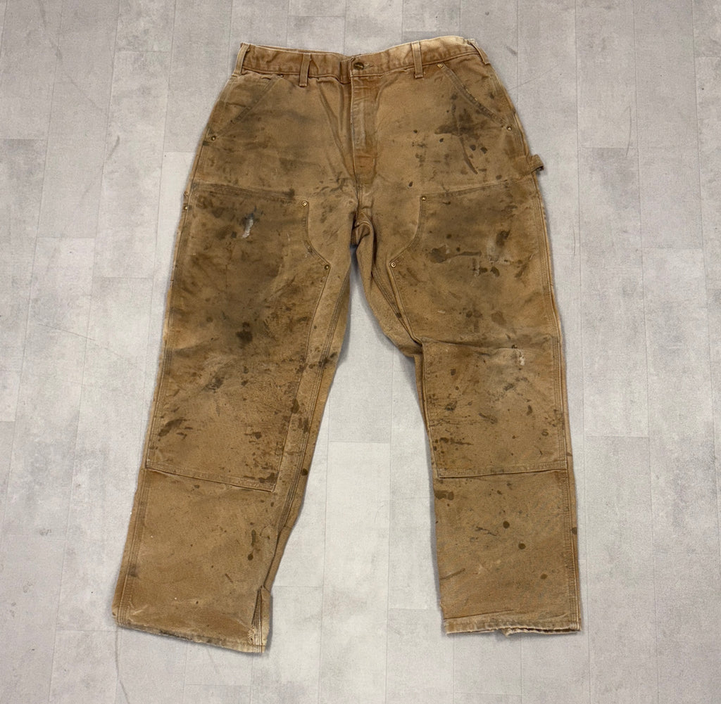 Vintage Double Knee Carhartt Canvas Pants - 36x30