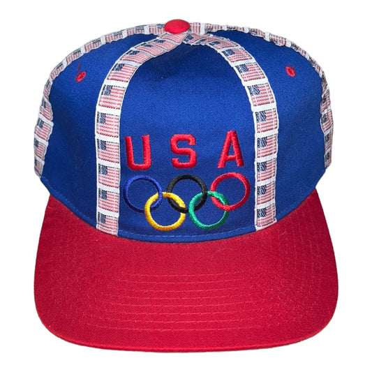 Vintage United States Olympic Team ISA Starter Snapback Tri Power Hat