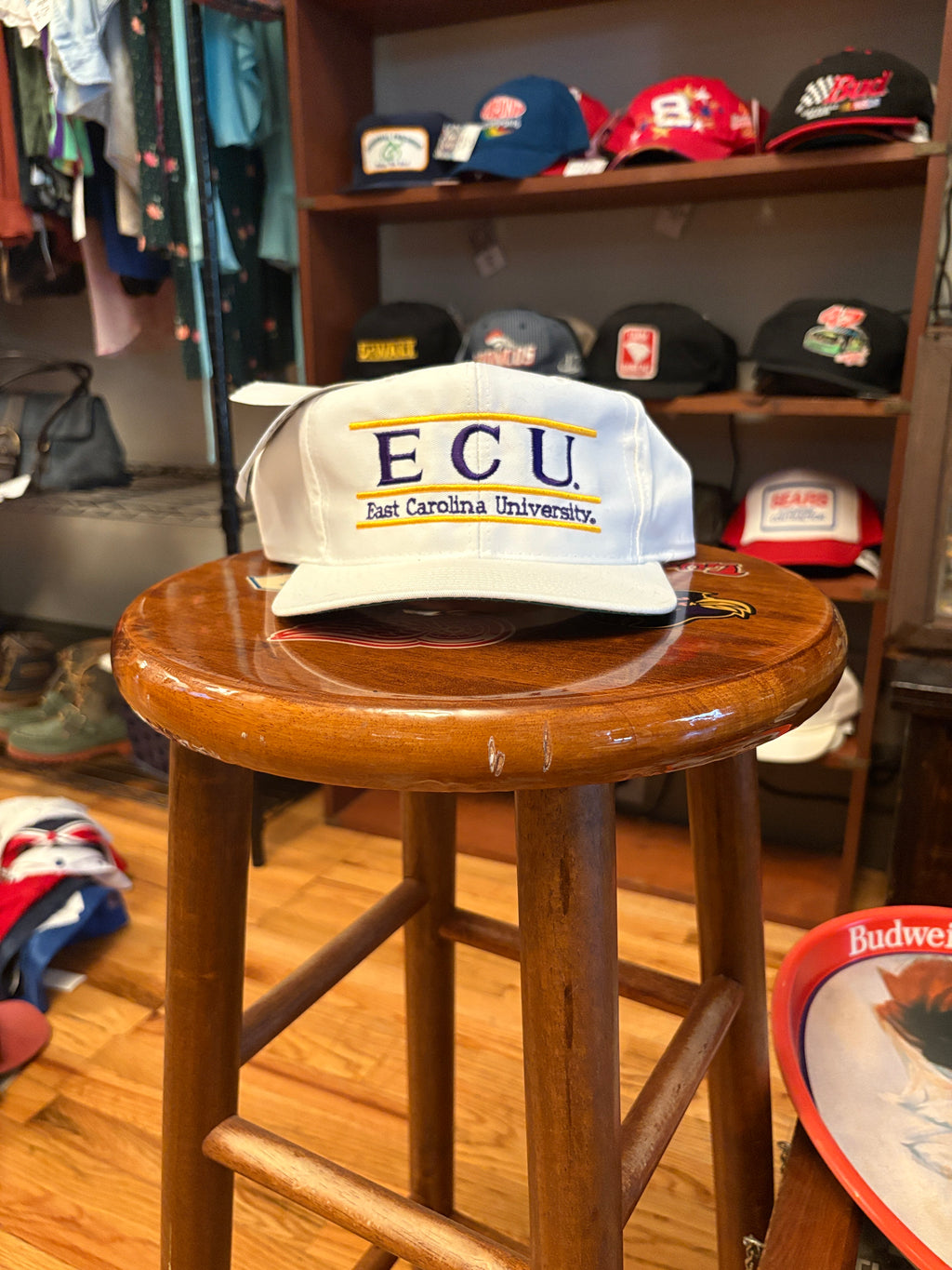 Vintage 90’s East Carolina University Pirates The Game SnapBack Hat NEW