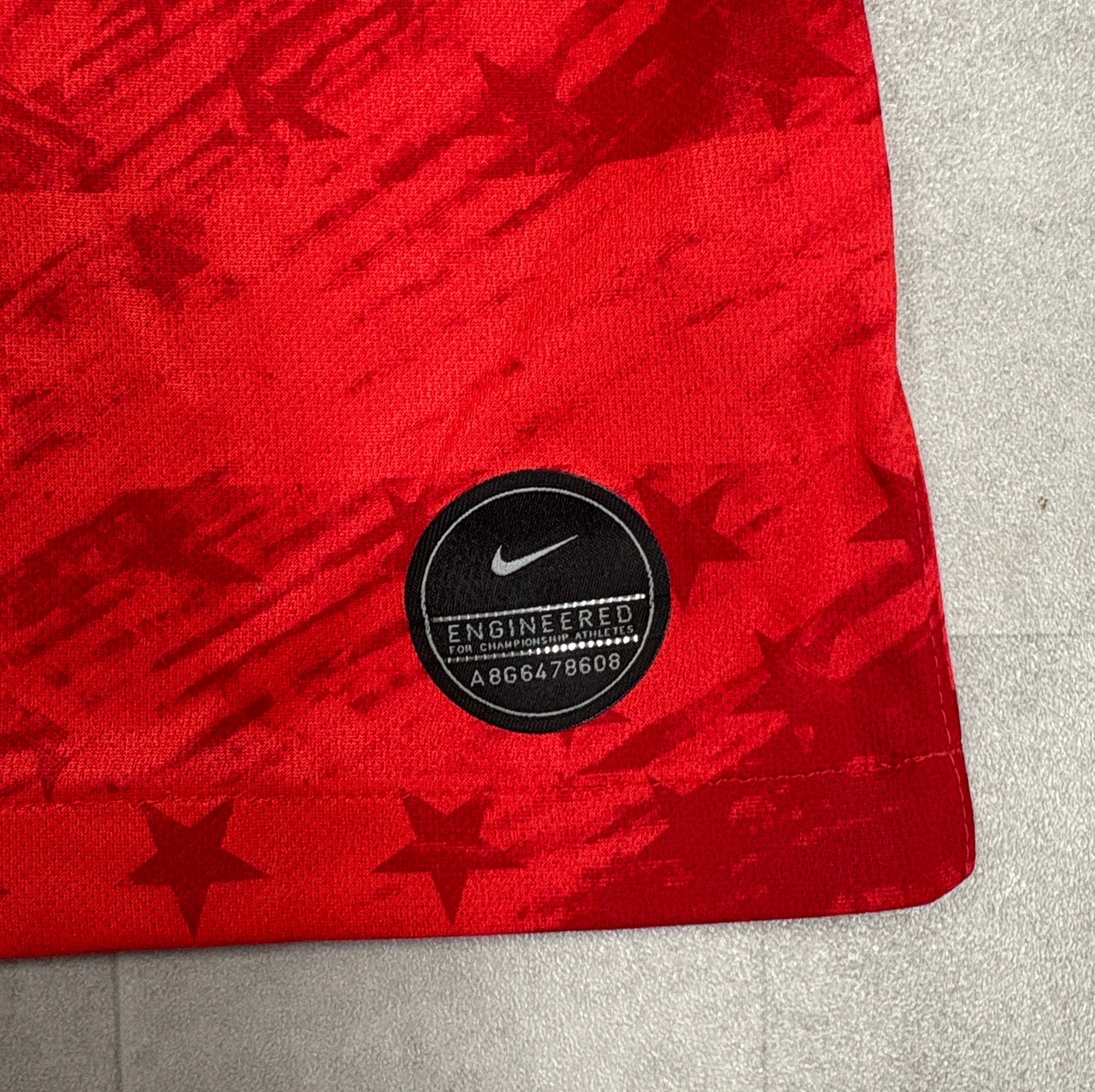 USA Soccer Jersey Red Stars Stripes Away Nike Kit 2019 World Cup - XL