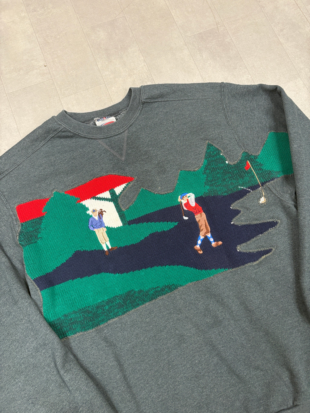 Vintage Custom Golf Sweater - LARGE