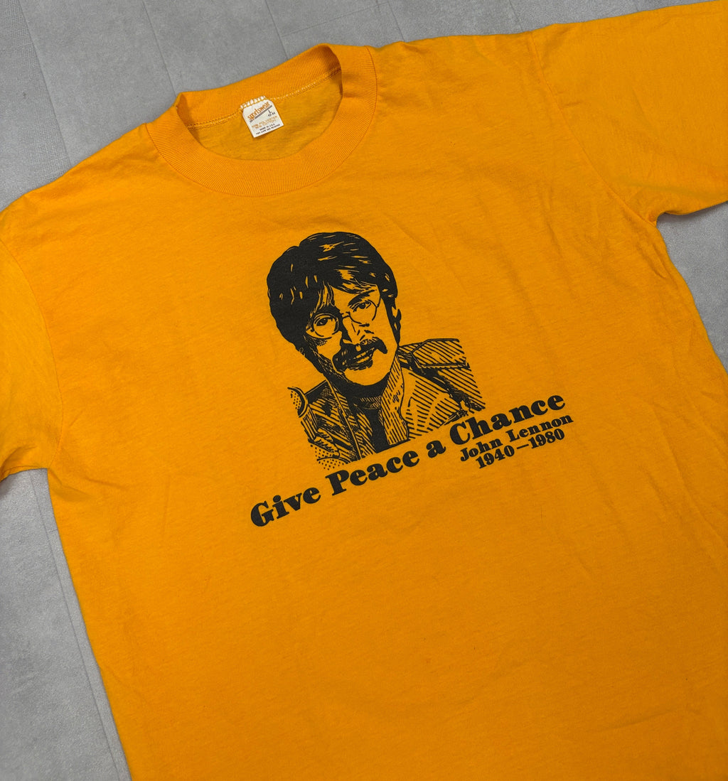 Vintage 80’s John Lennon “Give Peace a Chance” Tee - MEDIUM
