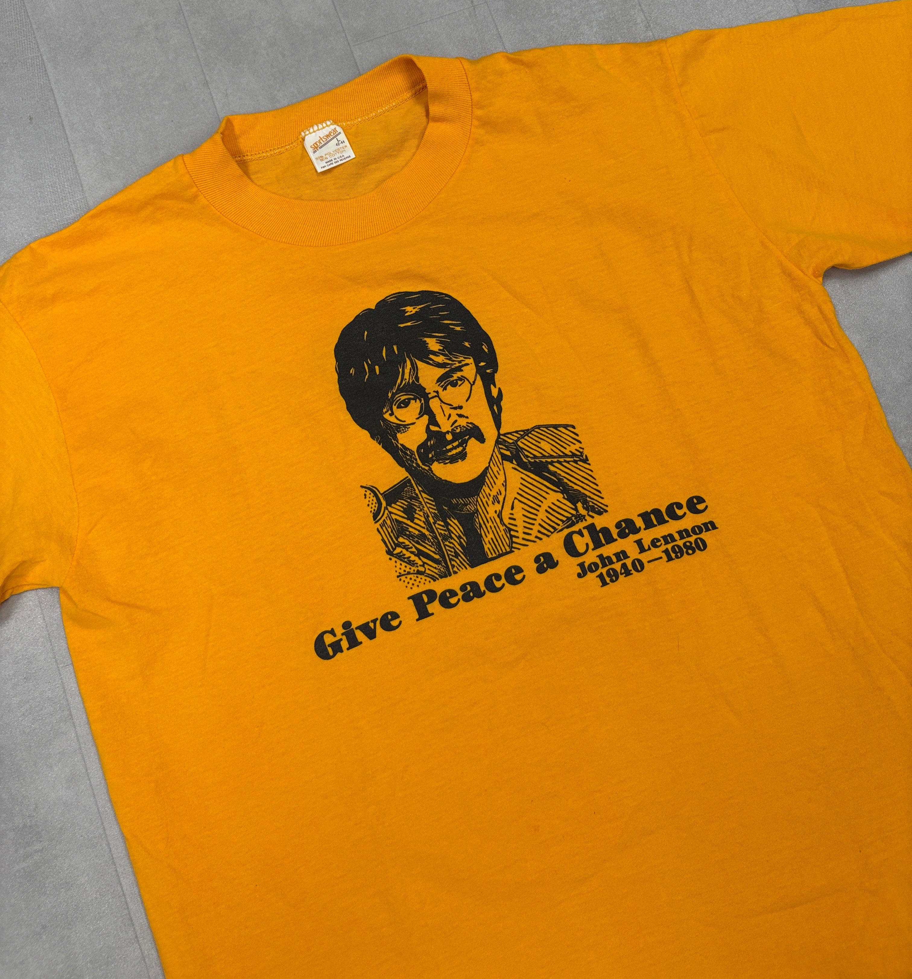Vintage 80’s John Lennon “Give Peace a Chance” Tee - MEDIUM