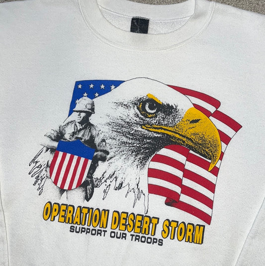 Vintage Operation Desert Storm Crewneck Sweater - MEDIUM