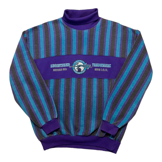 Vintage Striped IOU Sweater - LARGE