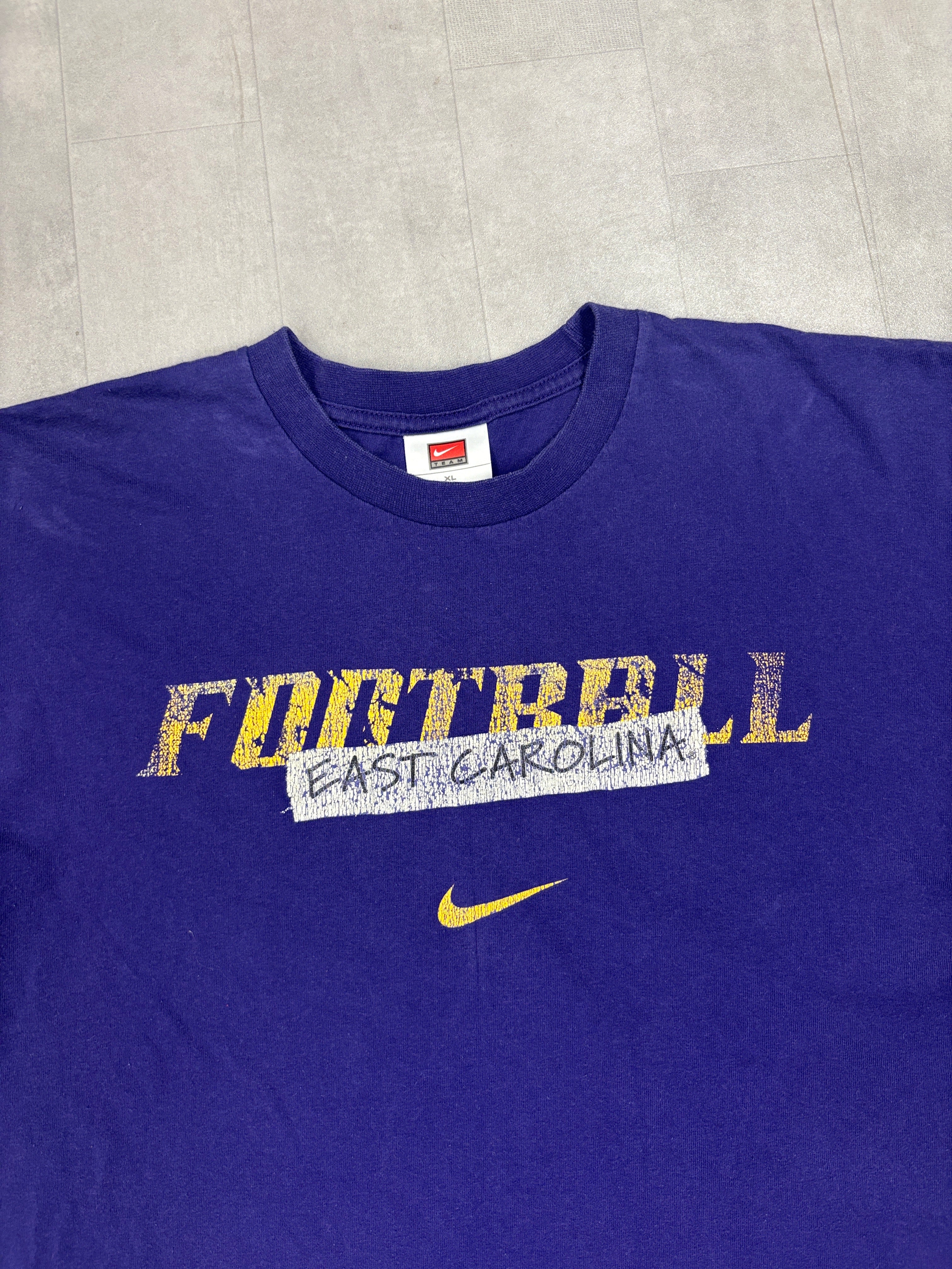 Y2K Nike X ECU Pirates Football Tee - XL
