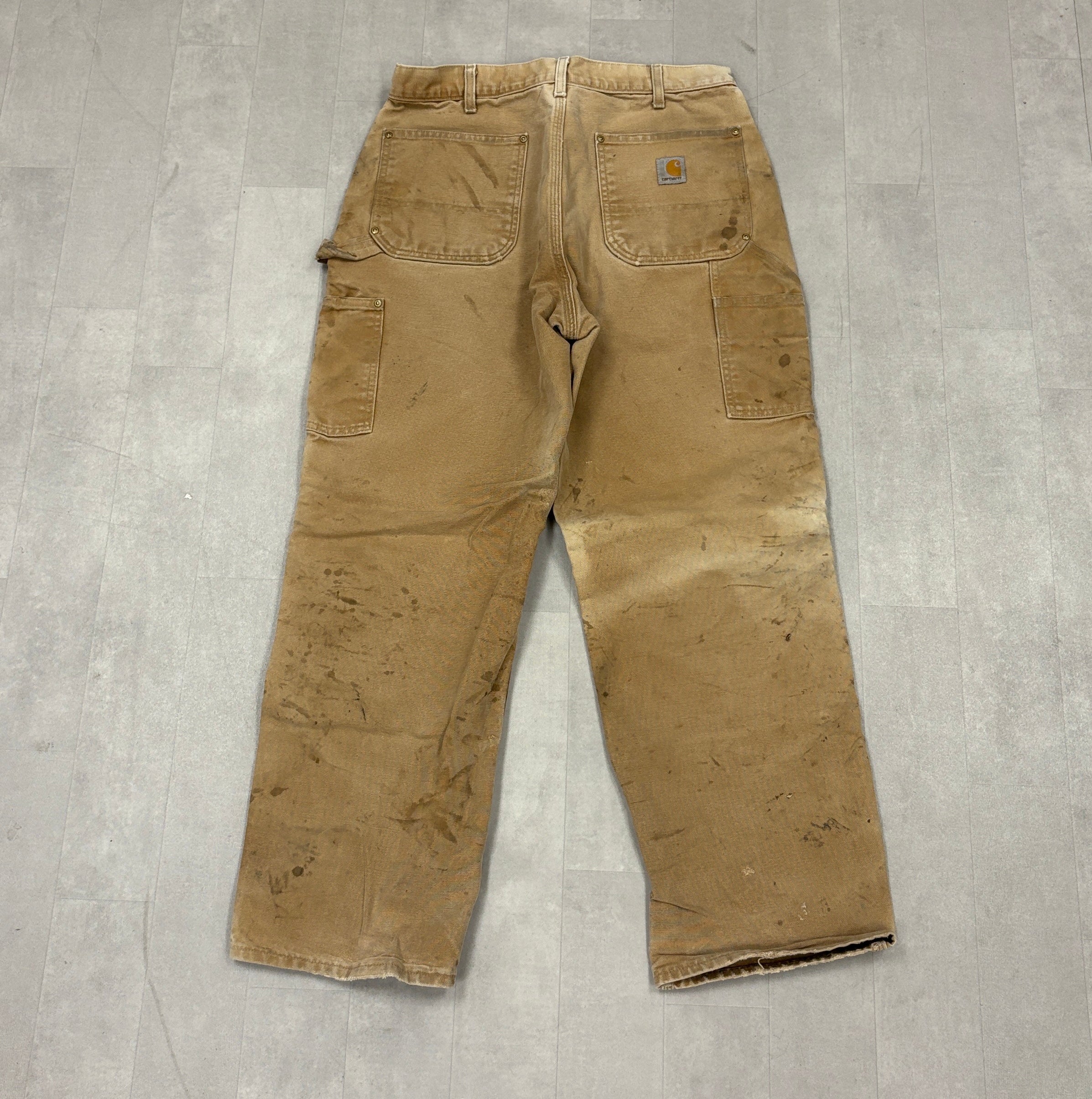 Vintage Double Knee Carhartt Canvas Pants - 36x30
