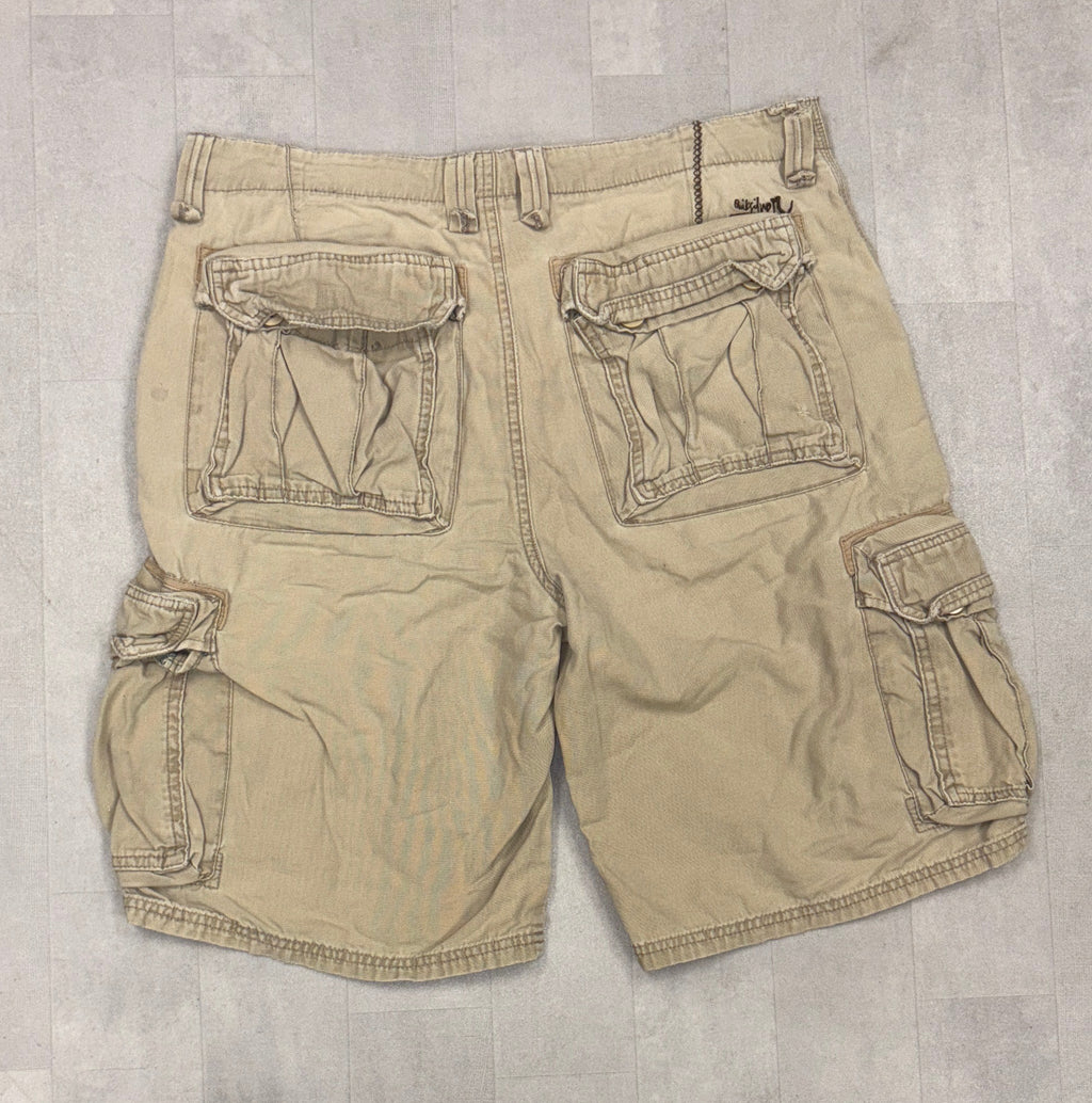Quicksilver Cargo Khaki Shorts - SZ 34