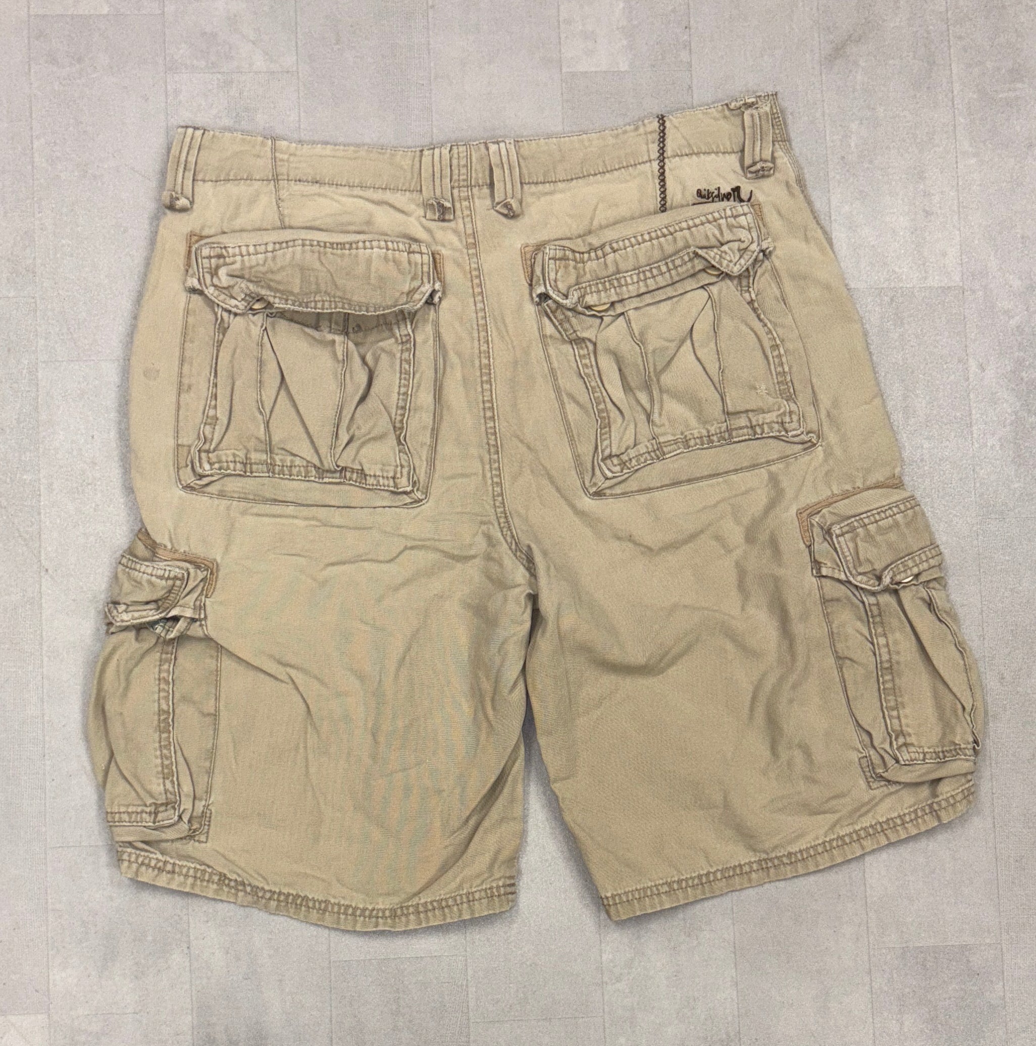Quicksilver Cargo Khaki Shorts - SZ 34