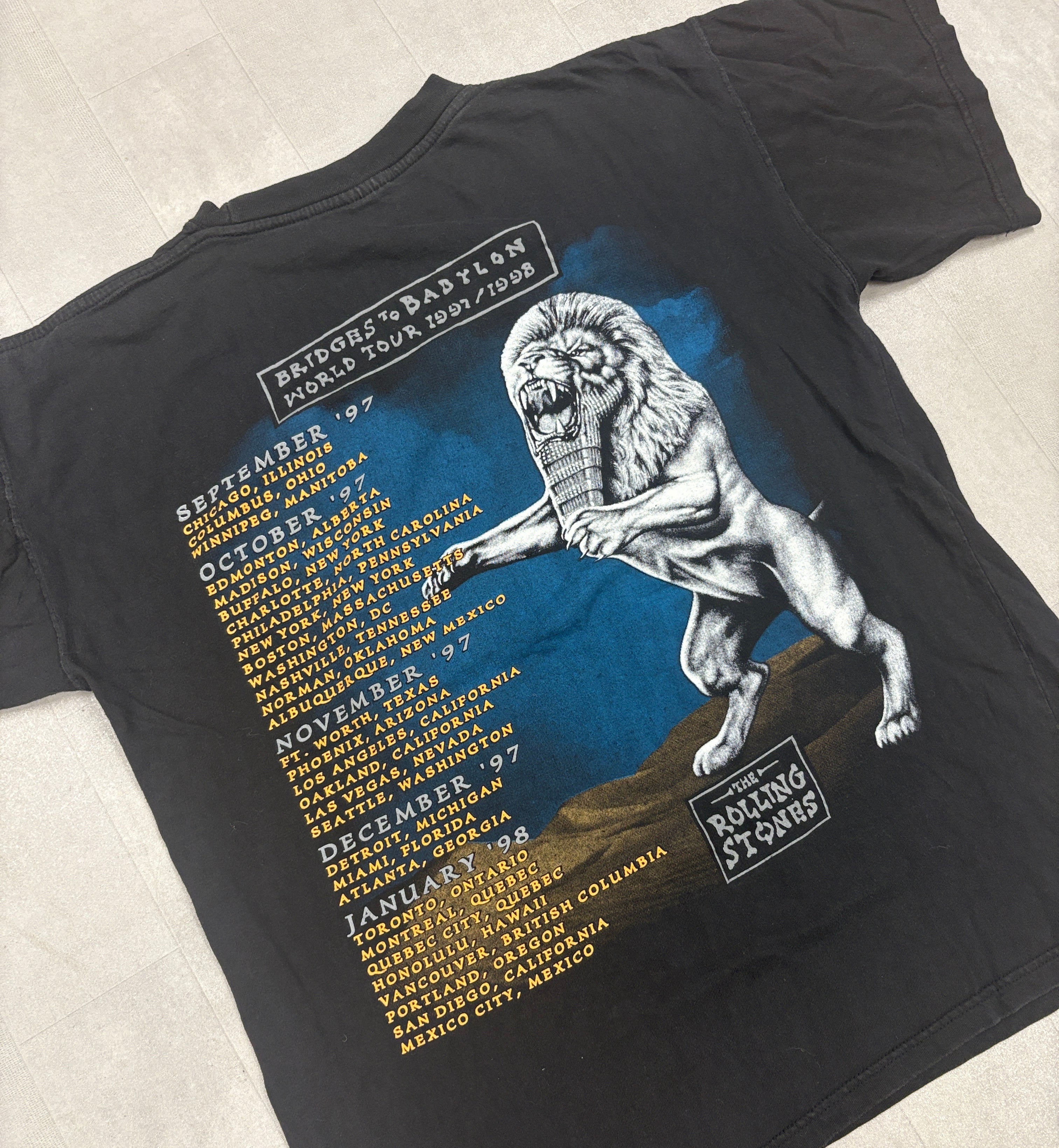 Vintage The Rolling Stones 97/98 Bridges to Babylon World - LARGE