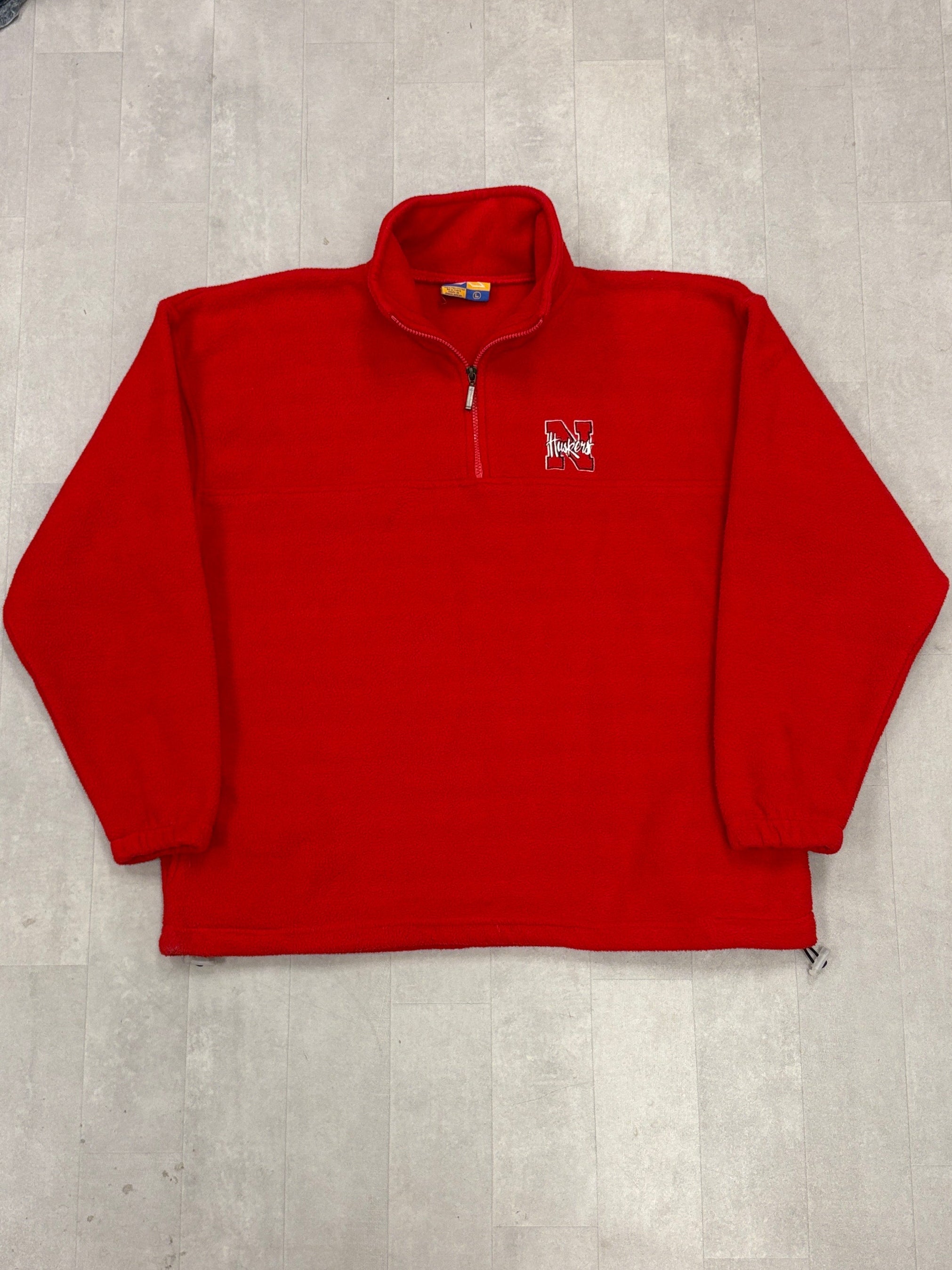 Nebraska Huskers Fleece Quarter Zip Pullover