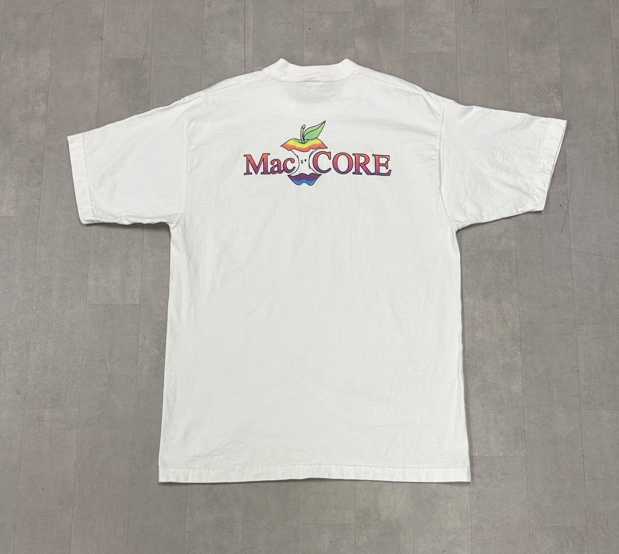 Vintage Mac Core Apple “Take a Bite from the Apple of Knowledge” Tee - LARGE