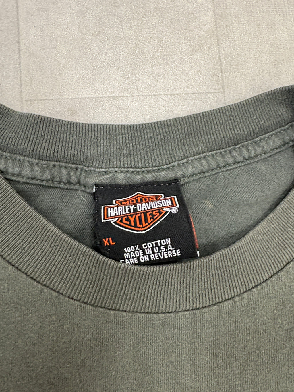 Vintage Harley Davidson Eagle Fire Southhampton England Tee