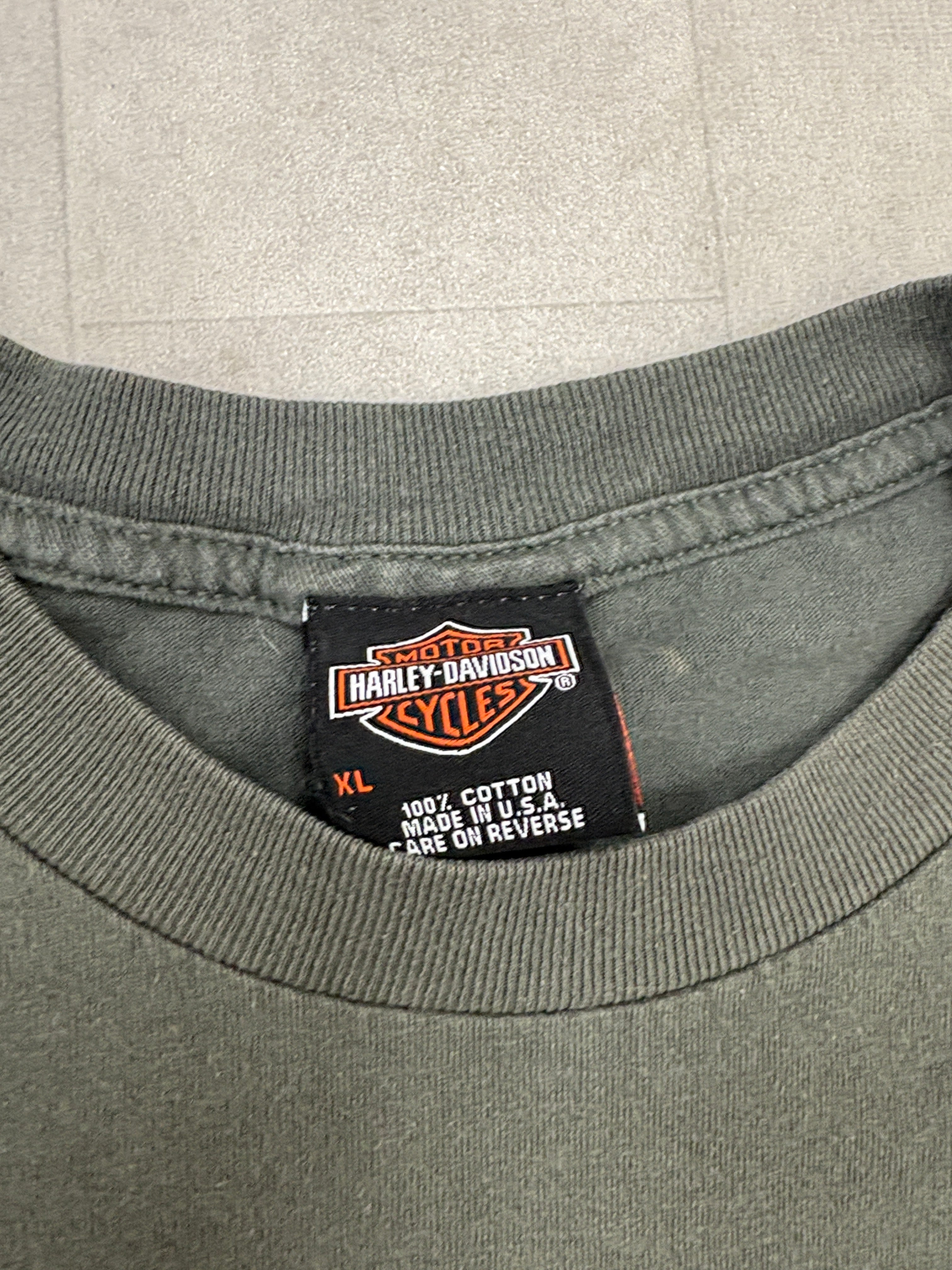 Vintage Harley Davidson Eagle Fire Southhampton England Tee