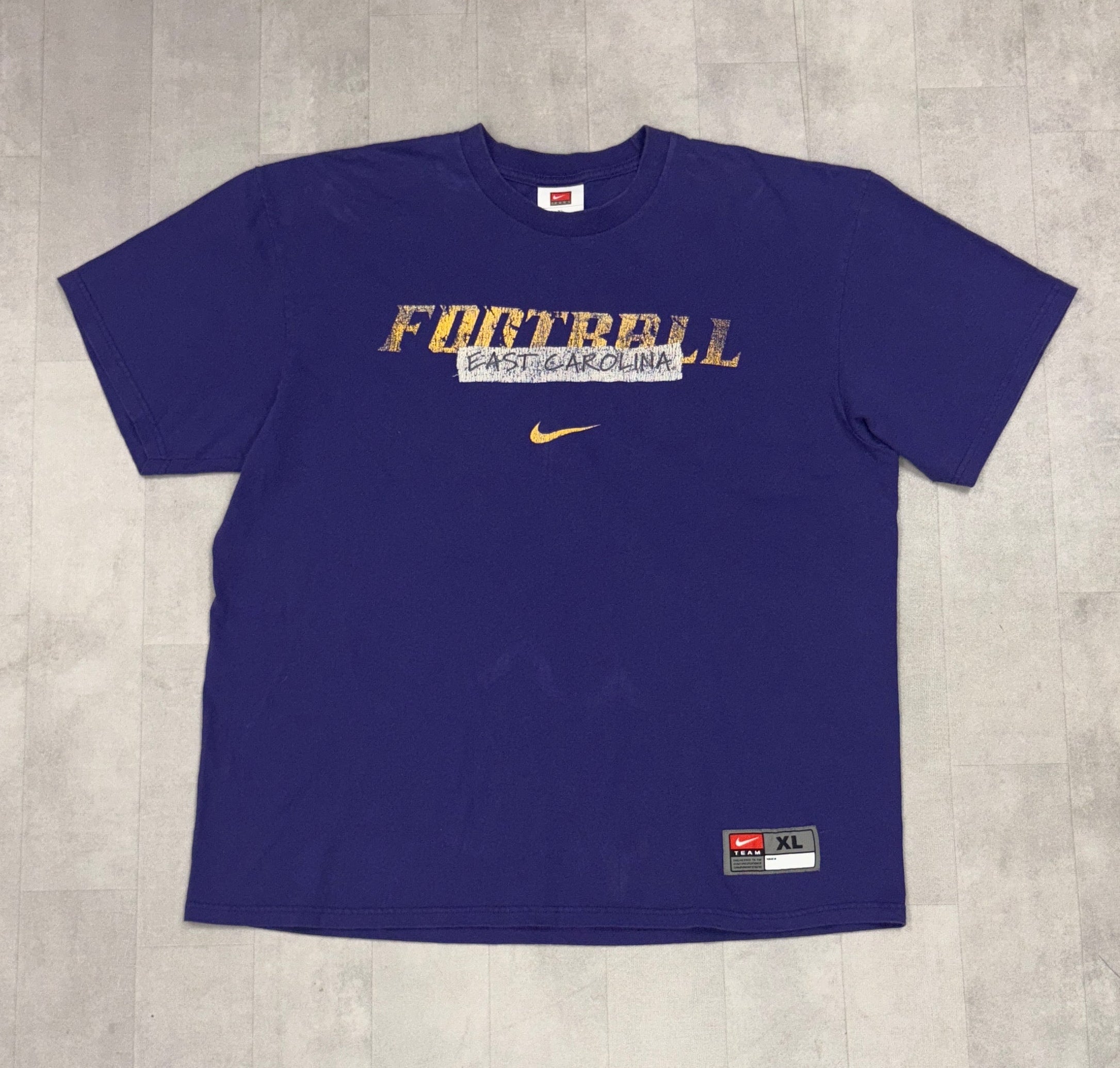 Y2K Nike X ECU Pirates Football Tee - XL