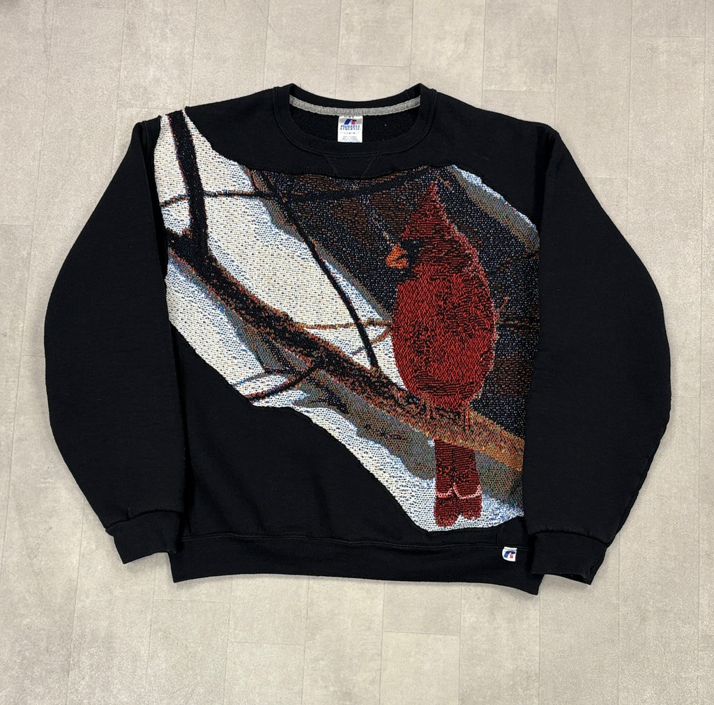 Vintage Custom Sewn Cardinal X Russell Athletics Crewneck Sweater - LARGE