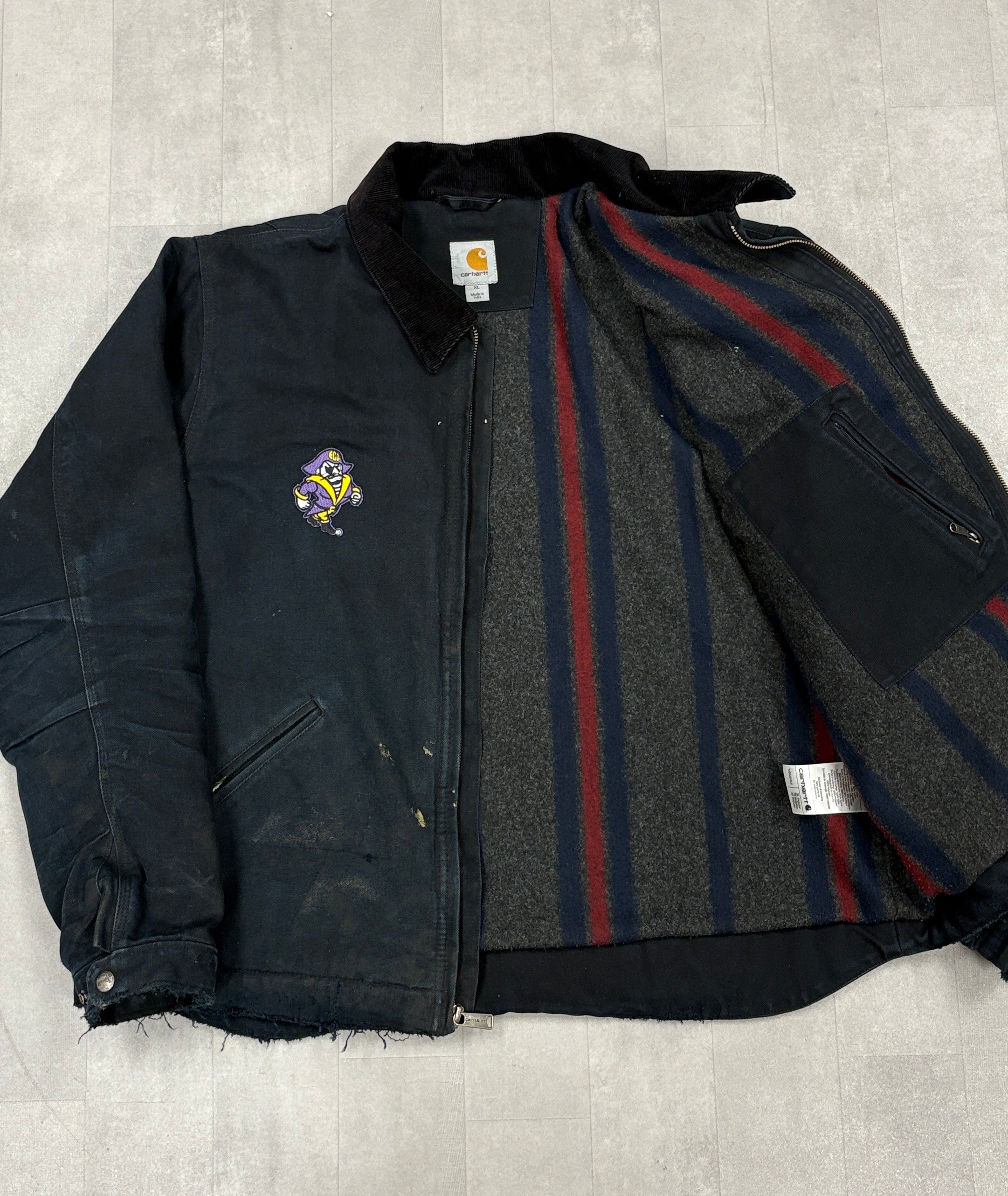 Carhartt Blanket Lined Detroit ECU Pirates Jacket - XL