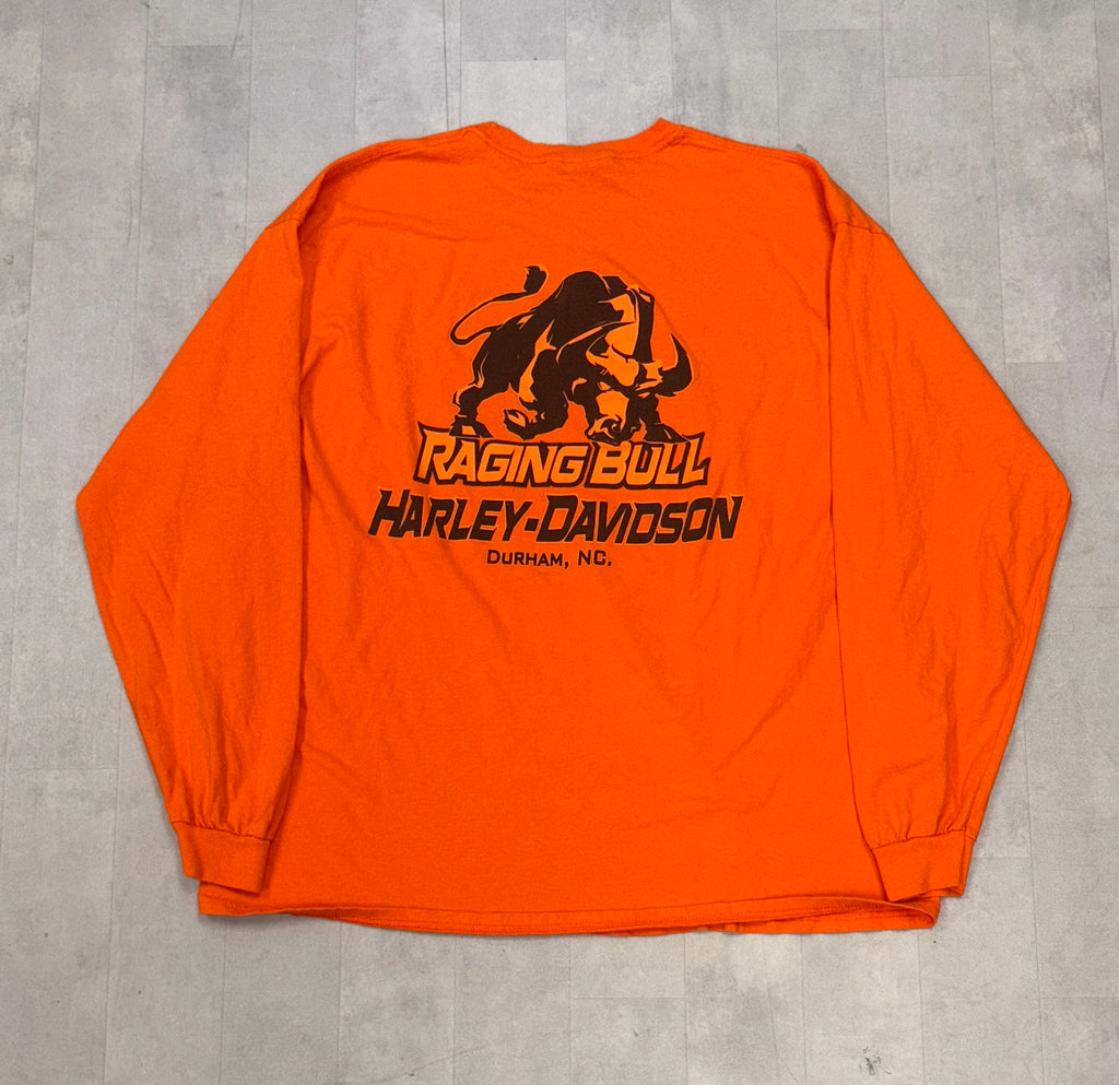Harley Davidson Raging Bull Durham NC Long Sleeve Tee - XXL