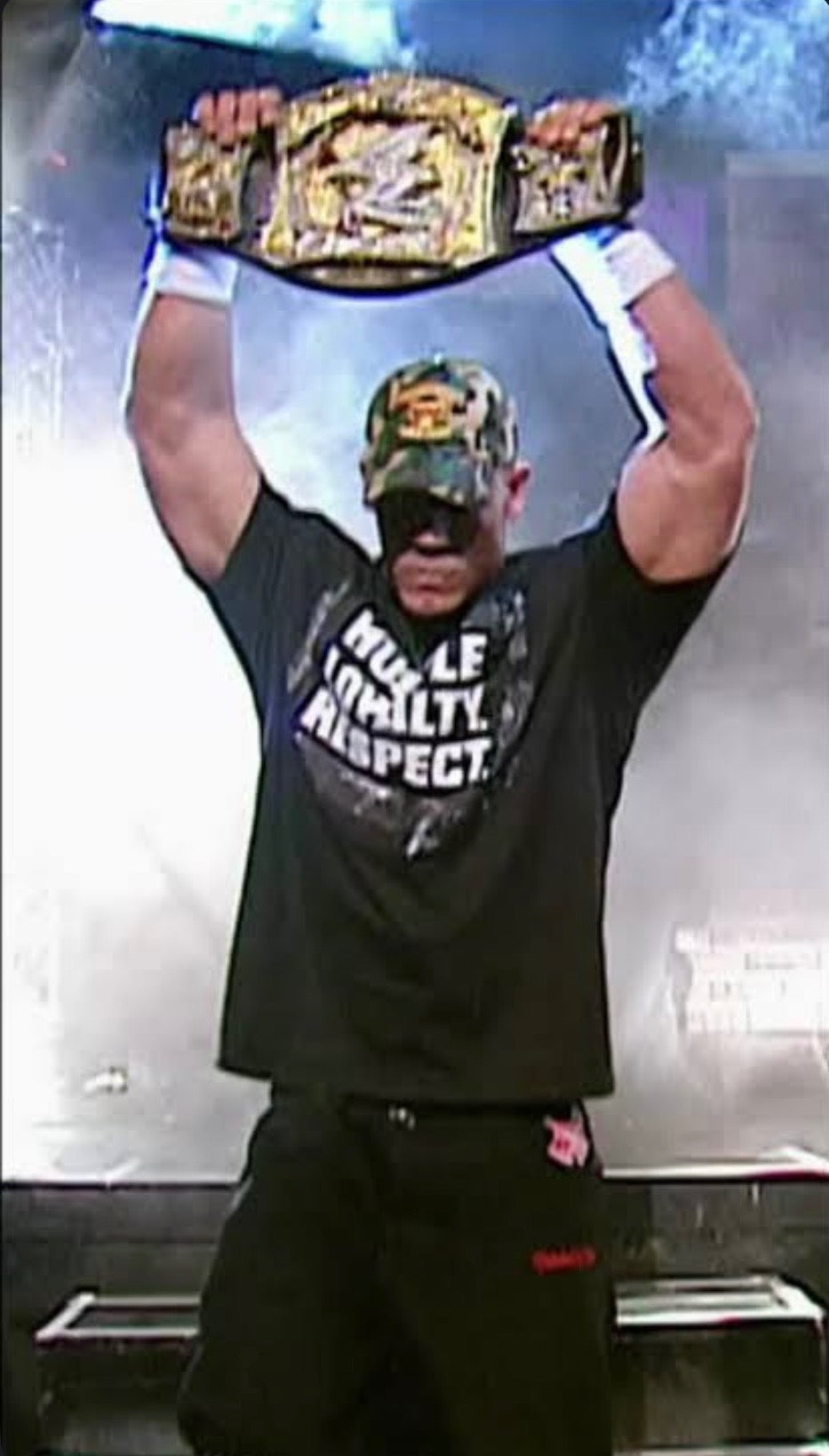 2006 Wrestlemania Down Since Day One John Cena Chain Gang Soldier Tee - LARGE