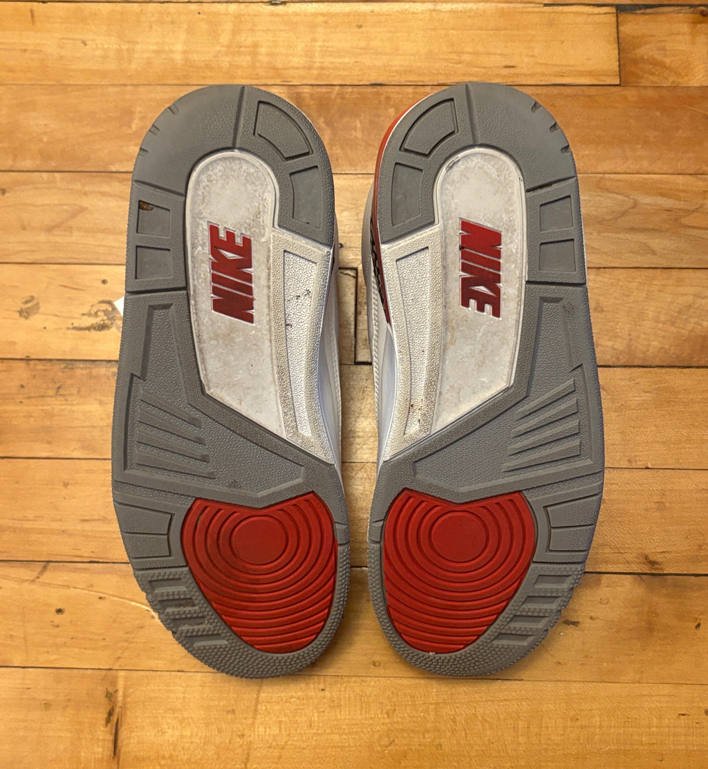 Nike Air Jordan 3 Fire Red Retro OG White Cement - Size 9.5