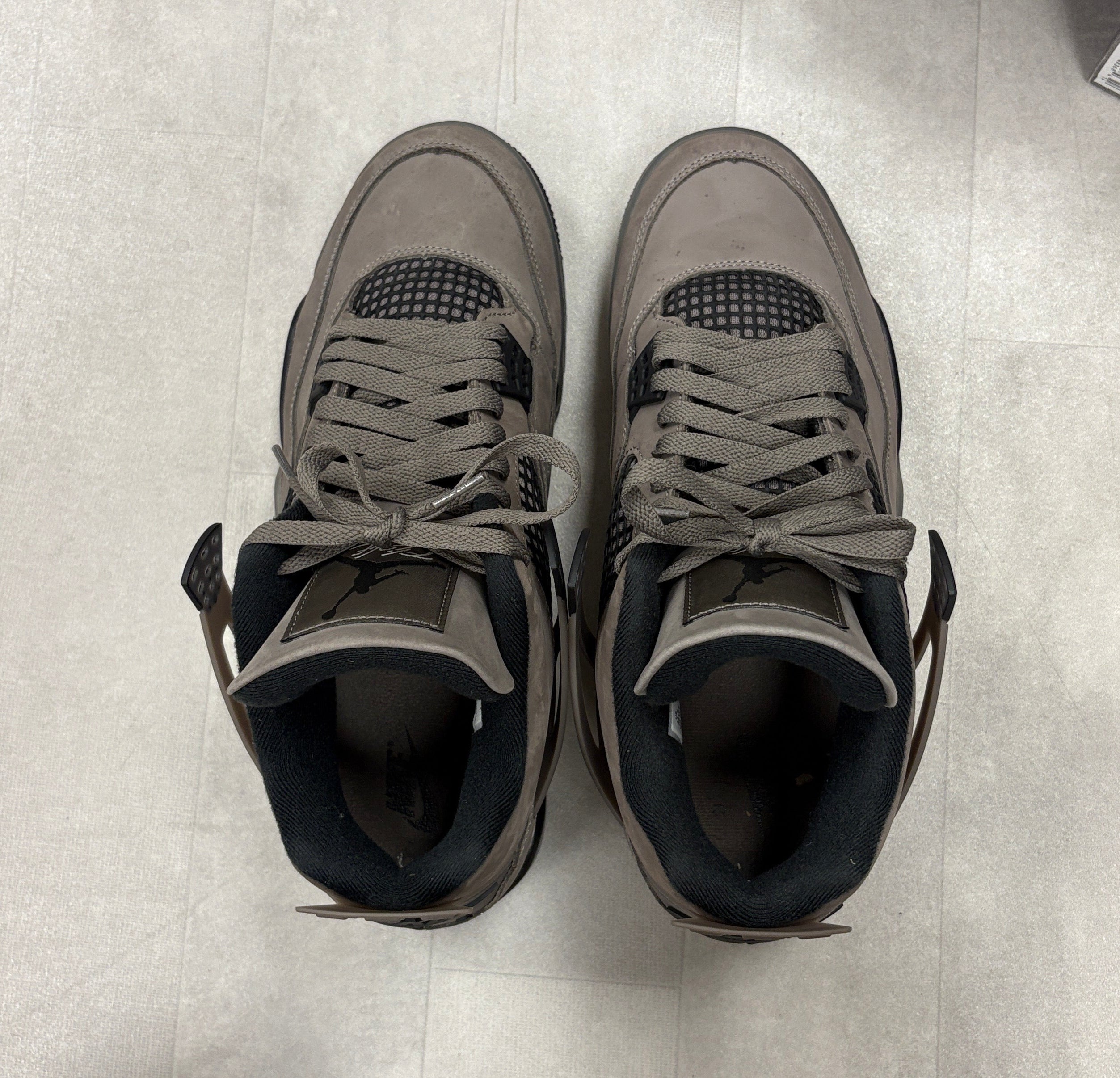 Nike Air Jordan 4 Retro Cave Stone Black Sneakers - Size 11.5