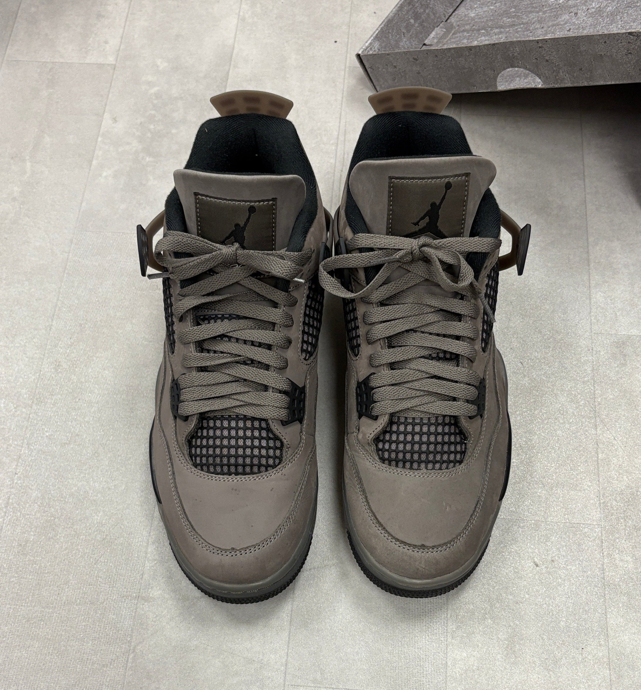 Nike Air Jordan 4 Retro Cave Stone Black Sneakers - Size 11.5