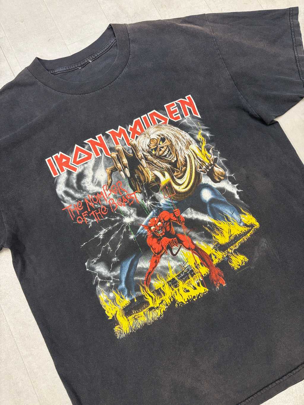 2008 IRON MAIDEN The Number Of The Beast Concert Tour Shirt - LARGE