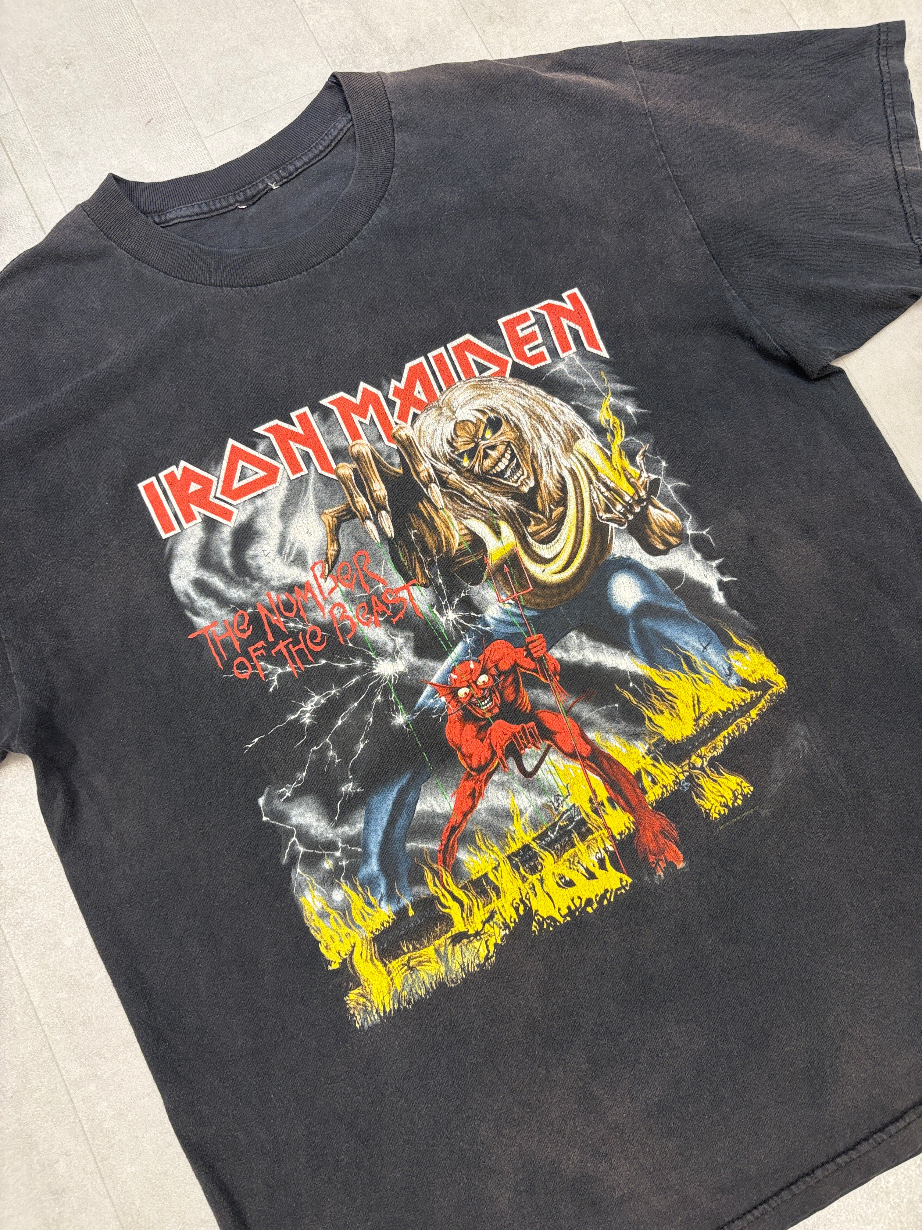 2008 IRON MAIDEN The Number Of The Beast Concert Tour Shirt - LARGE
