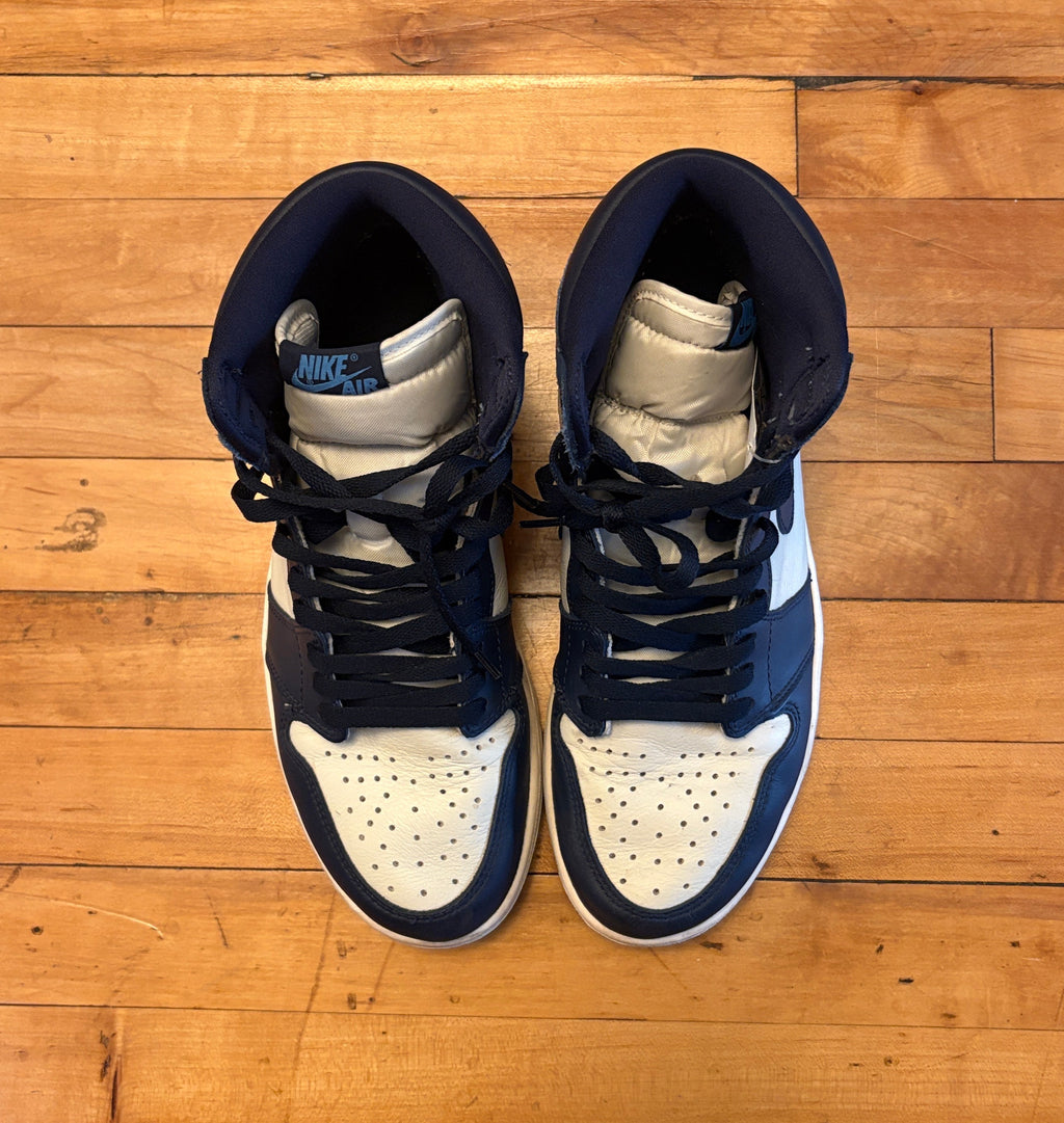 Nike Air Jordan Retro 1 High OG Obsidian Sail - Size 10