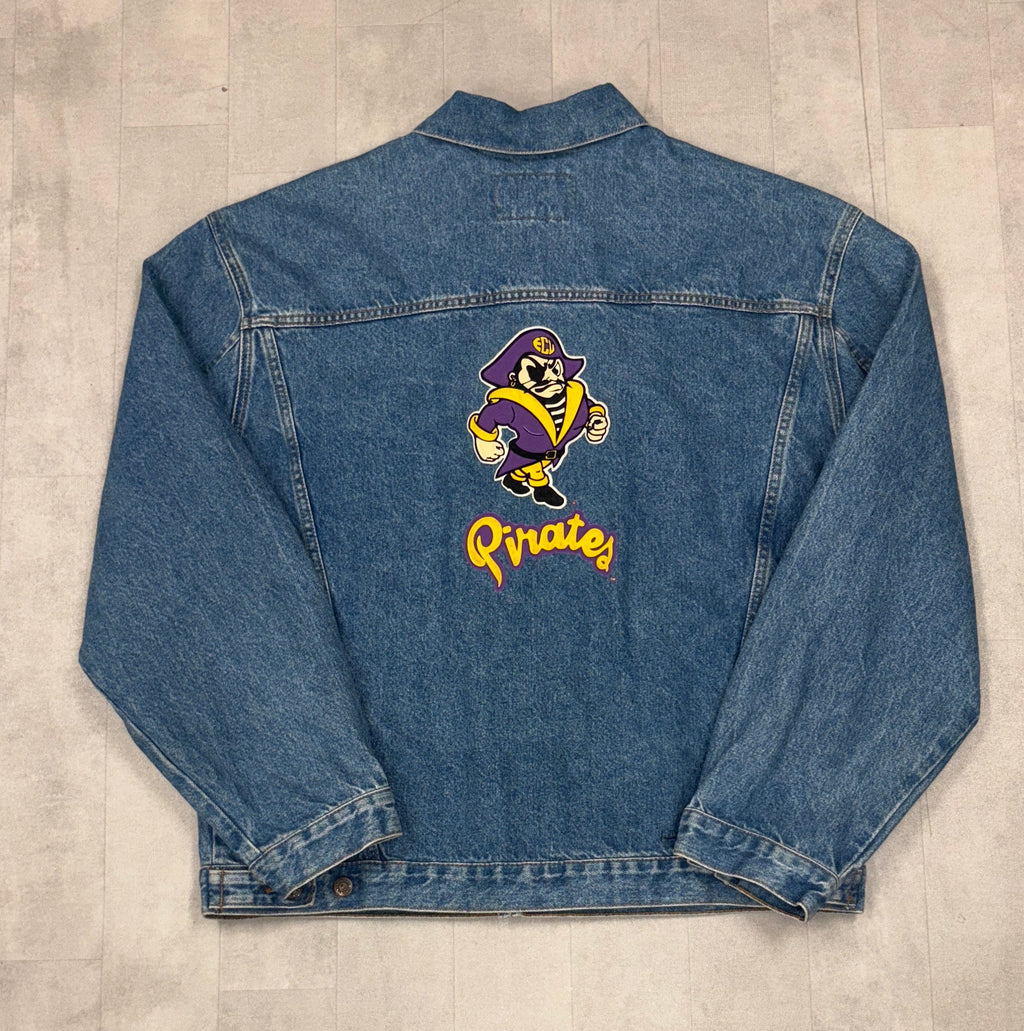 Vintage East Carolina Pirates Denim Jacket - XL