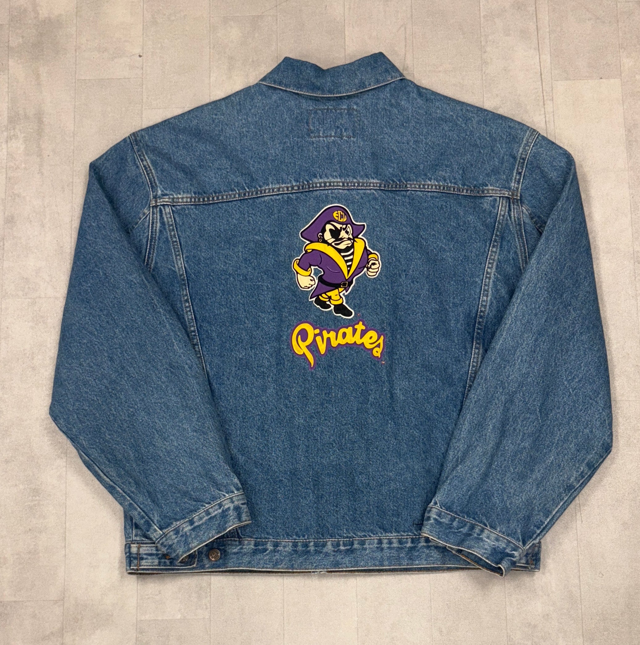 Vintage East Carolina Pirates Denim Jacket - XL