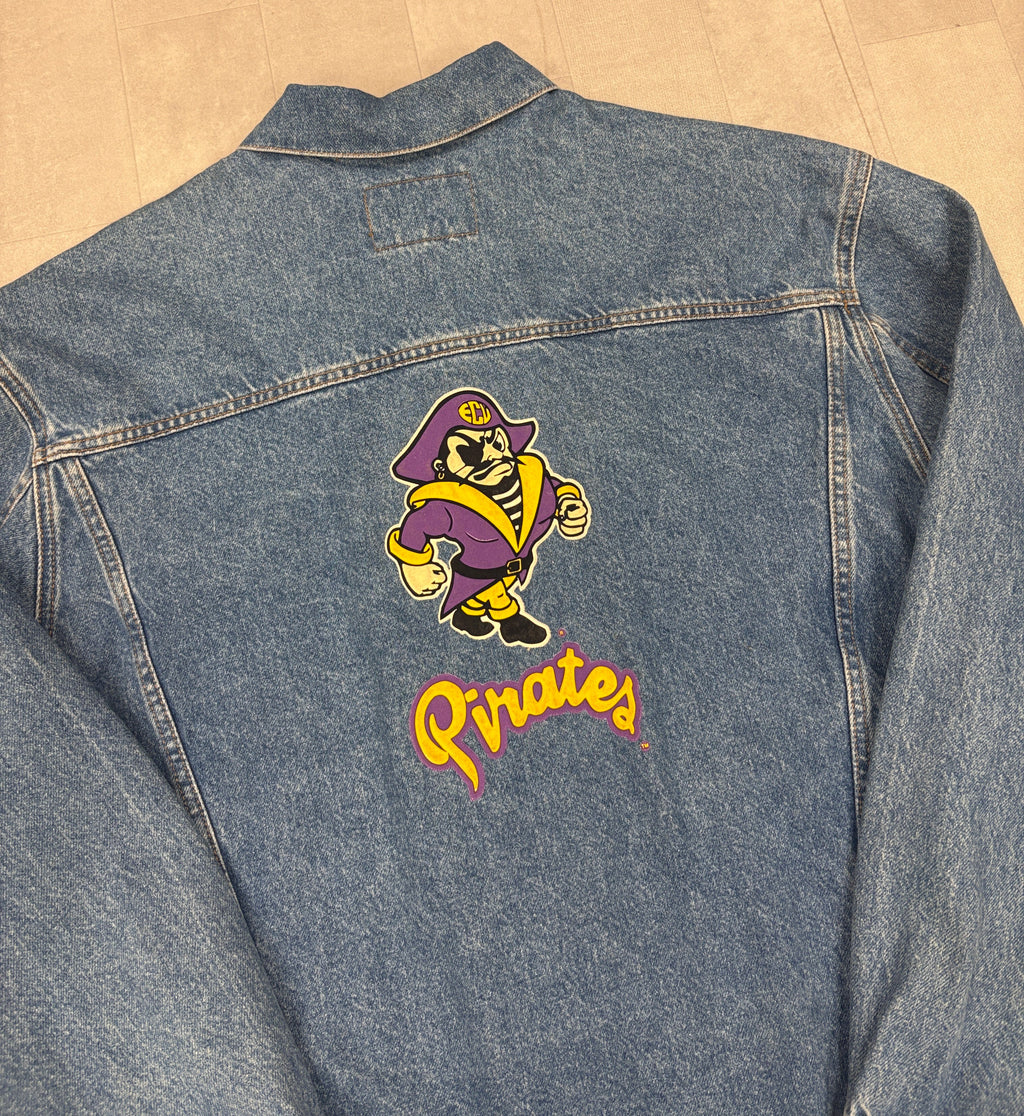 Vintage East Carolina Pirates Denim Jacket - XL