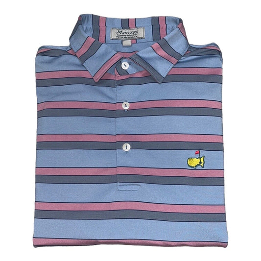 Peter Millar Masters Augusta Summer Comfort Stripe Golf Polo Shirt - MEDIUM